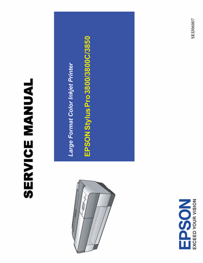 Epson 3800 Service Manual